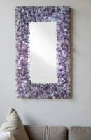 Miroir mural rectangulaire moderne en cristal d'améthyste écologique, épaisseur personnalisée, pour salle de bain/salon (Pâques)