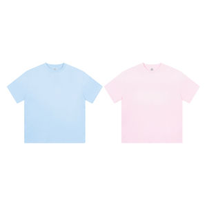 T-shirt rétro de couleur délavé à l'acide T-shirt surdimensionné pour hommes T-shirt délavé à l'acide T-shirt délavé Bouffée et bouffée imprimée pour hommes - Product Image 3