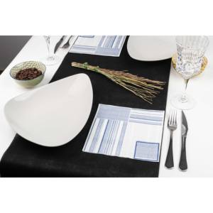 Tovaglioli Blu 40x40cm con Stampa Campos, Bambutex Naturale, 600 Pezzi, B2B - Product Image 3