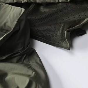 Wholesale High Quality Black <b>Pullover</b> Half Zip Hooded Wind Breaker <b>Jacket</b> Custom Windbreaker for <b>Men</b> - Product Image 2