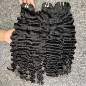 มัดผมลอนลึกทรงหลวมธรรมชาติดึงคู่จาก100% 2024ผมแท้จากเวียดนามซื้อตอนนี้เพื่อรับส่วนลด - Product Image 1