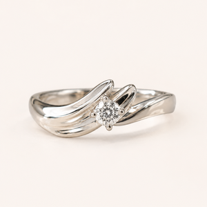 Oval Cut Moissanite Moon Fashion <b>Ring</b> in <b>Gold</b> Plated Rhodium with GRA Certificate - Product Image 6