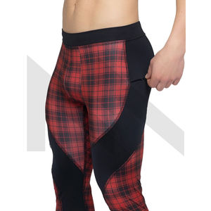 Mallas de Yoga de cintura alta para hombre, mallas de compresión para gimnasio, Fitness y correr, ropa deportiva, Pantalones - Product Image 4