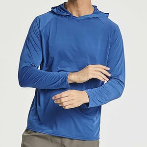 OEM Logo personnalisé imprimé T-Shirt haute qualité été respirant séchage rapide 100% coton à manches longues chemise à capuche hommes sweats à capuche - Product Image 1