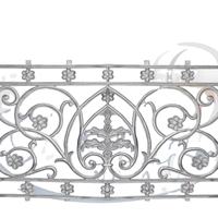 Balaji Metals BM-0574 Garde-corps de balcon moderne sans cadre réglable en fonte massif résistant à la rouille et à l'eau pour extérieur Garantie 5 ans