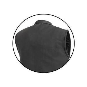 Chaleco de Cuero Sintético Personalizado de Alta Calidad para Hombre con Bolsillos Utilitarios, Venta al Por Mayor - Product Image 6