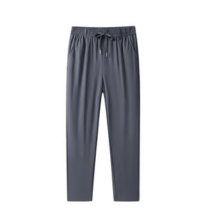 Pantalones de Verano para Hombre, de Seda Helada, Finos, de Secado Rápido, Ligeros, de Cintura Media, Rectos, Casuales, Deportivos - Product Image 4