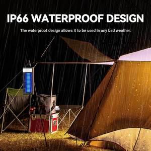 โคมไฟฆ่ายุงอิเล็กทรอนิกส์กันน้ำแบบชาร์จไฟได้โคมไฟกำจัดแมลงและแมลง - Product Image 2