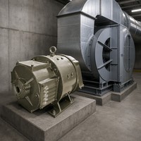 Moteur CC à balais WPDJ Z2-12 0,6 kW 110 V 1500 tr/min pour ventilateur industriel certifié CE