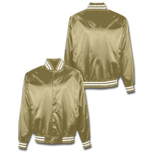 Chaqueta Universitaria de Satén con Logotipo Personalizado para Hombre, Chaqueta Bomber, Ropa Urbana, Personalizada, Económica - Product Image 1