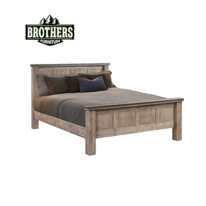 Cadre de lit en bois de marque ATLAS en bois massif de chêne, de pin et d'acacia - Product Image 6