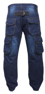 Jeans droits pour hommes pantalon de coupe normale pantalon en jean bleu jeans pantalons longs pour hommes avec logo personnalisé imprimé sur mesure - Product Image 6