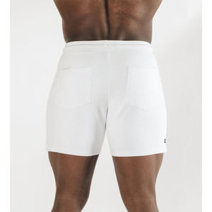 7 Inch Men's Sporty Gym Running Training <b>Shorts</b> Quick Dry Liner with <b>Zipper</b> Wholesale Solid Pattern - Product Image 2