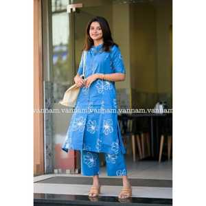 ชุดสัลวาร์ คามีซ ดีไซน์พิเศษแบบดั้งเดิม ผ้าฝ้ายพิมพ์ลายชัยปุระอย่างดี สวยงาม เหมาะสำหรับงานปาร์ตี้ - Product Image 1