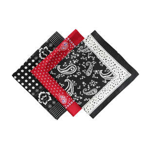 Bandana en coton personnalisé avec impression intégrale, faible MOQ, 100% coton biologique - Product Image 3