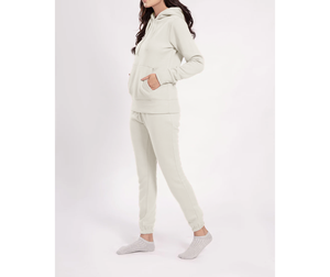 Conjunto de 2 Piezas de Sudadera con Cremallera y Pantalones Jogger Holgados con Logotipo Bordado Personalizado para Mujer - Product Image 1