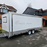Camion de nourriture/vente ambulante de 16 pieds en acier inoxydable résistant à la rouille, camion de crème glacée, remorque pour événements, concerts, spectacles, 16 étages