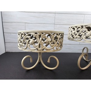 ชุดที่วางเค้กโลหะ2ชิ้น/ที่วางต้นไม้/ตัวยก/เหมาะสำหรับงานเลี้ยงวันเกิดและงานครบรอบ - Product Image 5