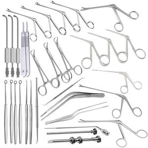 Set de Endoscopia Sinusal de 32 Piezas, Cirugía FESS, Instrumentos Quirúrgicos Nasales Básicos para Otorrinolaringología, Sinuscopios de vaslcare - Product Image 1