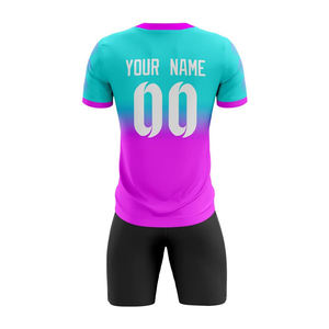 Meilleur uniforme de football en polyester unisexe coupe ajustée OEM pour enfants avec kit de maillot Impression de logo par sublimation - Product Image 6