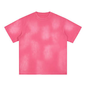 Tendance nouveau gros hommes lavage à l'acide T-Shirt Streetwear Hip Hop pierre 100% coton avec Logo personnaliser surdimensionné Vintage T-shirt - Product Image 1