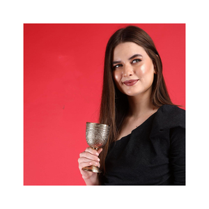 Cáliz de Latón Vintage, Copa Grabada Medieval del Rey Arturo, Regalo Renacentista para Boda, Navidad, Decoración Premium - Product Image 5