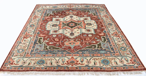 Alfombra Oushak Moderna de Calidad, Juego de Alfombras Grandes Anudadas a Mano con Lana de Nueva Zelanda, Diseño Floral, Pelo Corto, Alfombras de Lujo - Product Image 5