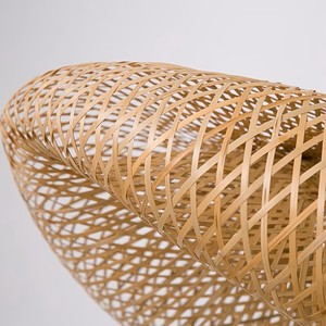 Lampe suspendue en bambou 100% en osier fait à la main, décoration de salon, couverture lumineuse du Vietnam - Product Image 3