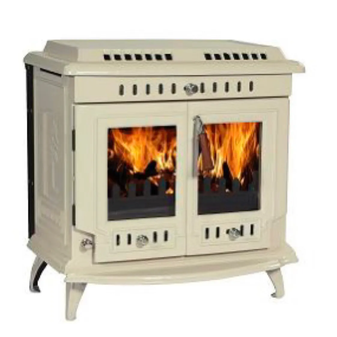 double door High capacity cast iron wood burning stove wood fireplace wood stove burner indoor