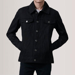 Veste en jean à la mode pour hommes moderne décontracté mode vêtements d'extérieur tissu Durable respirant tenue confortable avec un design élégant - Product Image 1