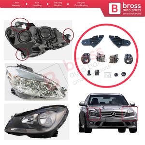 Support de fixation de phare BHL514+BHL515, kit de réparation avec languettes gauche et droite pour Classe C W204 S204 C204 2007-2014 CL203 - Product Image 6