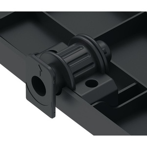 Black 3-Way Height Adjustment Footrest W385/500xD370xH155 mm 95/125/155 mm Office Supplies - Product Image 1