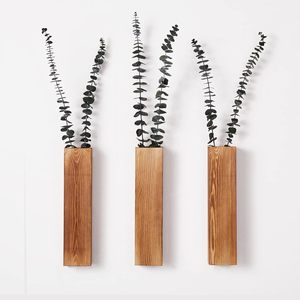 Premium Wood Vases for Home Decor Hot Selling Wooden Vases for Living <b>Spaces</b> Natural Wood Vases for Indoor <b>Decoration</b> - Product Image 1