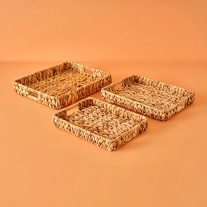 Bandejas Decorativas de Jacinto de Agua, Accesorios de Decoración para el Hogar, Bandeja de Mimbre Sostenible al por Mayor - Product Image 2