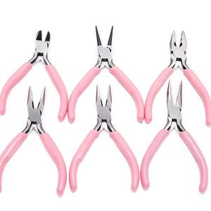 Mini <b>Pliers</b> Diagonal Round <b>Bent</b> Needle <b>Nose</b> Handcraft Beading Insulated Cutter <b>Pliers</b> For Jewelry Making Tools - Product Image 4