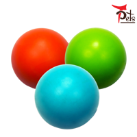 Balle en caoutchouc solide colorée de 2.5 pouces avec jouets à mâcher pour animaux de compagnie du Vietnam Échantillon gratuit et vente en gros OEM disponible
