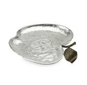 Bandeja de manzana de aluminio con bandejas de servicio de cena de Mesa para el hogar y la boda precios baratos la mejor calidad - Product Image 1