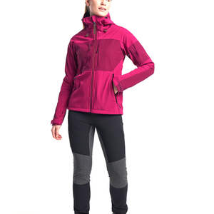 Veste coupe-vent pour femmes, imperméable, respirante, à capuche, en softshell, vêtements de sport pour femmes, veste zippée en softshell - Product Image 2