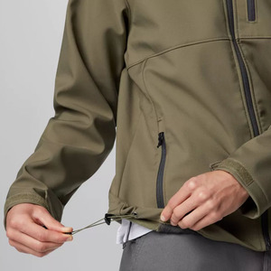 Veste bomber softshell pour homme, imperméable, coupe-vent, respirante, design personnalisé, motif patchwork, service OEM - Product Image 4