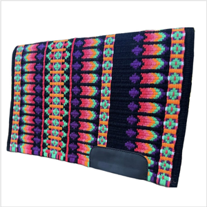 Southwestern Pattern Show Saddle <b>Blanket</b> <b>Heavy</b> & Durable Wool for Equestrian Training & Racing Saddle Pads - Product Image 1