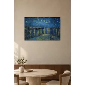 Impression sur toile Fida Van Gogh Nuit étoilée au-dessus de la Rhône - Product Image 5