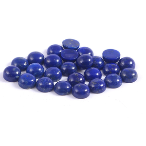 7mm redondo lapislázuli piedra preciosa cabujón piedra calibrada tamaño forma - Product Image 5