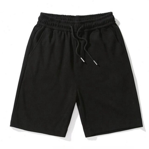 Pantalones cortos de sudor de Material de alta calidad para hombres y mujeres gimnasio/entrenamiento precio al por mayor MOQ bajo cordón cintura elástica corto - Product Image 1
