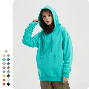 Quantité minimale de commande OEM bas de haute qualité personnalisé 17 couleurs 350g 100% sweats à capuche en coton sweats à capuche unisexes - Product Image 4