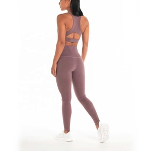 Leggings taille haute pour femmes, soutien-gorge de sport et pantalon de yoga, marque privée, ensemble fitness et yoga, produits Offre Spéciale - Product Image 5