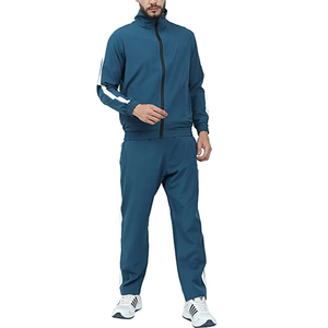 Survêtements de sport personnalisés pour hommes jogging avec fermeture éclair pour hommes joggers d'entraînement en polyester nylon coupe-vent survêtement bas pour hommes - Product Image 2
