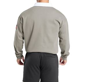 Maillots de rugby vintage personnalisables à manches longues, 100 % coton épais, avec logo brodé, polos de rugby pour hommes 2026 - Product Image 3