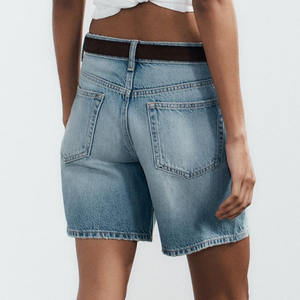 <b>Women</b> Athletic Shorts Custom Polyester Gym Athletic Shorts Custom Ruffle Shorts <b>Women</b> Classical <b>Women</b> Fashion <b>Jean</b> Shorts Denim - Product Image 2