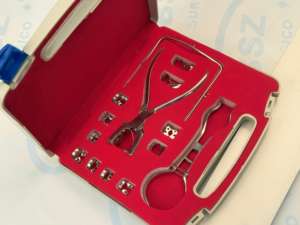 Meilleure vente Kit d'outils dentaires manuels professionnels perforateur dentiste ensemble de perforateurs de digue en caoutchouc outils orthodontiques 1 an - Product Image 6