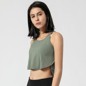 Top Corto Deportivo Informal para Mujer, de Spandex/Poliéster Ligero, Transpirable y de Secado Rápido, Última Moda, Chaleco Deportivo, Camiseta sin Mangas para Entrenamiento - Product Image 5